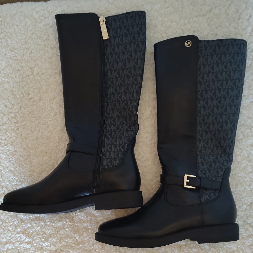 Michael Kors Black Knee-High Boots. Size 5 M - Picture 1 of 9